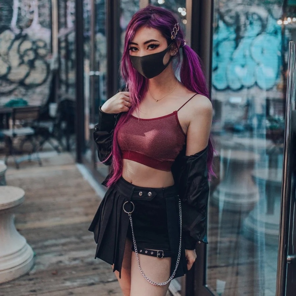 Lychee the Label Mochi Button Strap Skort